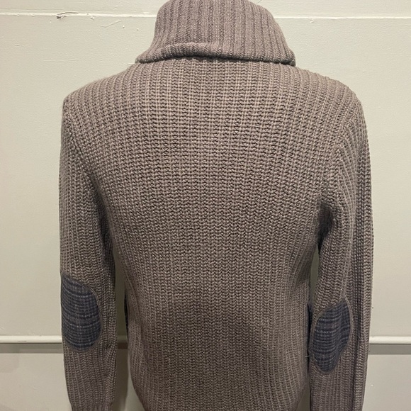 Lavane sweater double breasted olive Shawneck regular fit - Picture 2 of 4